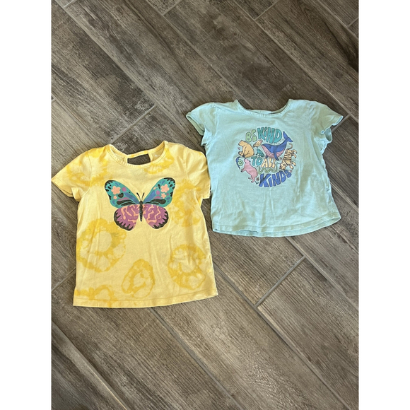 Cat & Jack Graphic Tees Bundle Short Sleeve‎ Butterfly Kindness Size XS - Picture 1 of 7
